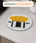 Sottopentola In Vetro Temperato Spaghetti 20cm