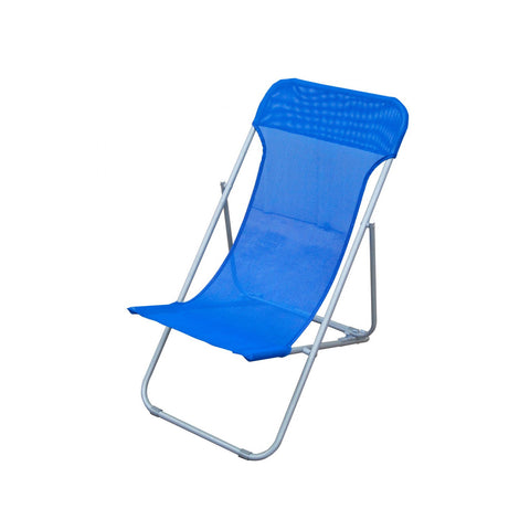 Plážové lehátko Beach z oceli a textilenu