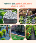 Telo Giardino Anti Erbacce Giardino 2x10 m 90 g/m² in PP Multiuso