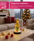 Albero di Natale Sotto Campana con Luci LED – Eleganza Natalizia Illuminata