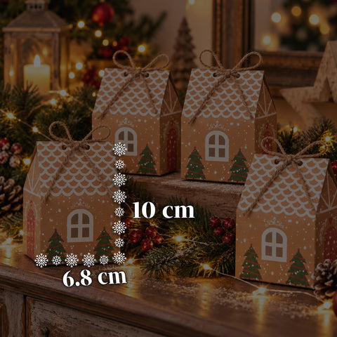 Adventní kalendáře – varianta strom s šuplíčky nebo domečky s nálepkami