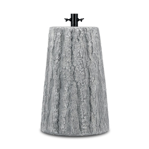 Základna pro vánoční stromek ve tvaru kmene s efektem kůry, 2 povrchové úpravy, rozměry 33,5x52,5 cm, pro stromky do 240 cm, univerzální uchycení