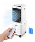 Raffrescatore Evaporativo 8,5L con Telecomando – Display LED Touch, 3 Velocità, Timer 7h e 80W