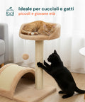 Tiragraffi per Gatti 50 cm con Arco in Sisal e Gioco Pendente