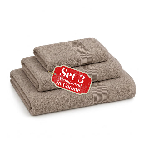 Sada 3 ručníků ze 100% bavlny – koupelnová souprava s osuškou 90x140, ručníkem 60x100 a ručníkem pro hosty 40x60 cm, měkké a savé, 6 barev