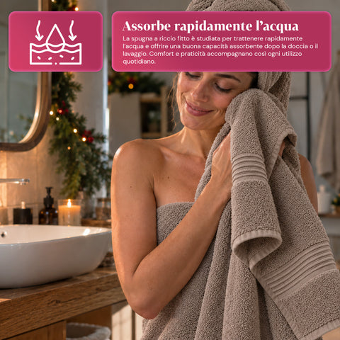 Sada 3 ručníků ze 100% bavlny – koupelnová souprava s osuškou 90x140, ručníkem 60x100 a ručníkem pro hosty 40x60 cm, měkké a savé, 6 barev