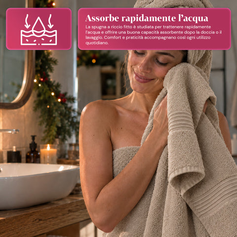 Sada 3 ručníků ze 100% bavlny – koupelnová souprava s osuškou 90x140, ručníkem 60x100 a ručníkem pro hosty 40x60 cm, měkké a savé, 6 barev