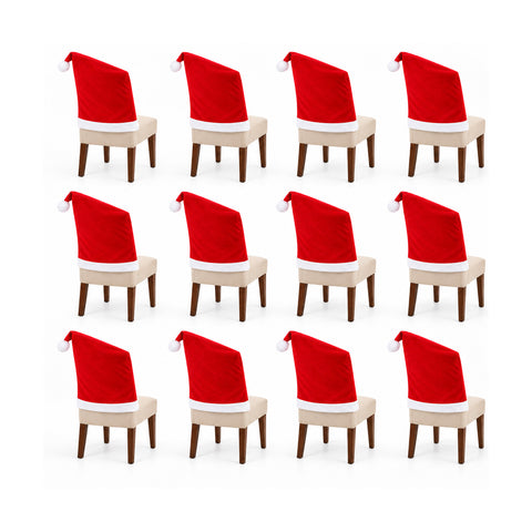 Vánoční potah na židli ve tvaru čepice Santa Clause 50x60 cm