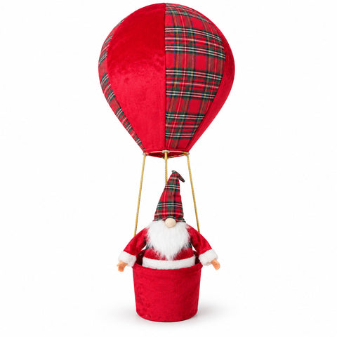 Vánoční horkovzdušný balón s Ježíškem nebo skřítkem, LED 92 cm