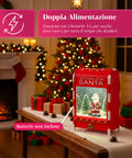 Cassetta Postale di Natale con Babbo Natale – LED, Musica e Effetto Neve