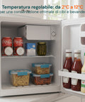 Mini Frigo 45L Bianco da Tavolo – Temperatura Regolabile da 2° a 12°C