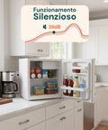 Mini Frigo 45L Bianco da Tavolo – Temperatura Regolabile da 2° a 12°C