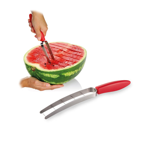 Nerezový kráječ na meloun a vodní meloun 27,5cm – snadno krájí kostky a plátky