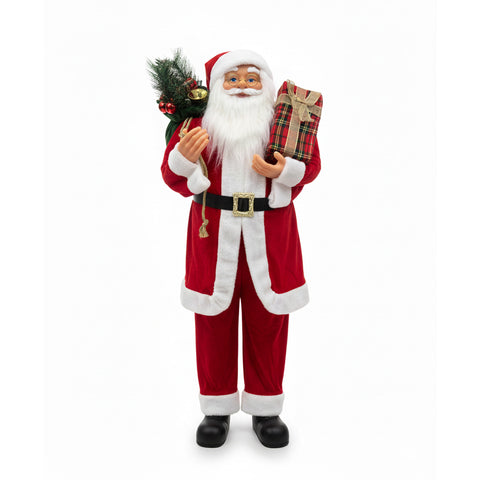 Vánoční dekorace Santa Claus – klasický styl, ideální do předsíně a obývacího pokoje