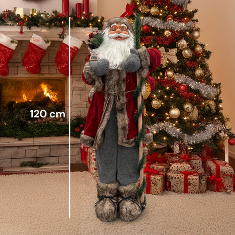 Vánoční dekorace Santa Claus – klasický styl, ideální do předsíně a obývacího pokoje