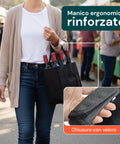 Set 3 Borse Porta Bottiglie 6 Scomparti – Tessuto Oxford Impermeabile