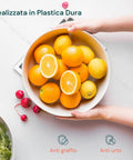 Ciotola Risottiera In Bambù Bianca 30,5x9cm