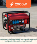 Gruppo Elettrogeno Portatile Doppia Uscita 220V / 380V per Campeggio e Cantiere