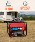 Gruppo Elettrogeno Portatile Doppia Uscita 220V / 380V per Campeggio e Cantiere