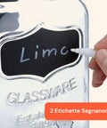 Set 2 Dispenser Bevande Vetro 4L con Rubinetto e Supporto in Metallo