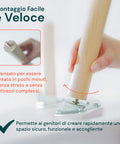 Set Scandi per Cameretta – Tavolo e 2 Sedie in Legno Bianco per Bambini