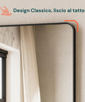 Specchio con Mensola in MDF 40x30 cm – Design Moderno da Parete