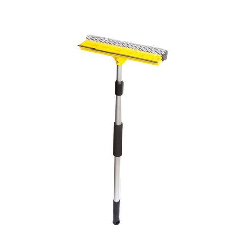 Stěrka na okna 24 cm s teleskopickou rukojetí - stěrač na okna z PP a hliníku 79–120 cm
