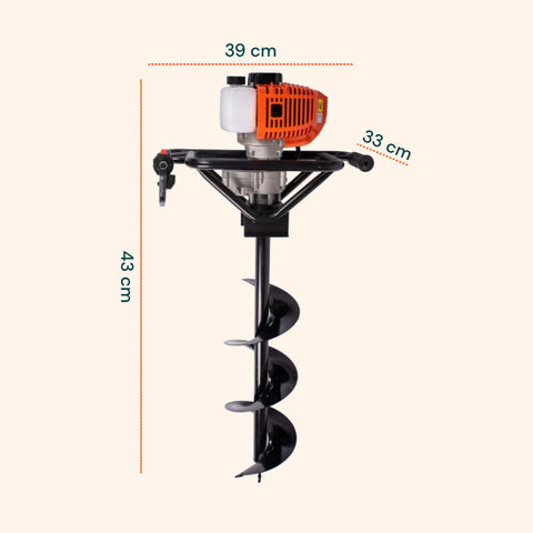 Mototrivella a Scoppio 2 Tempi 51.7cc con Motore 1.4KW e 3 punte incluse