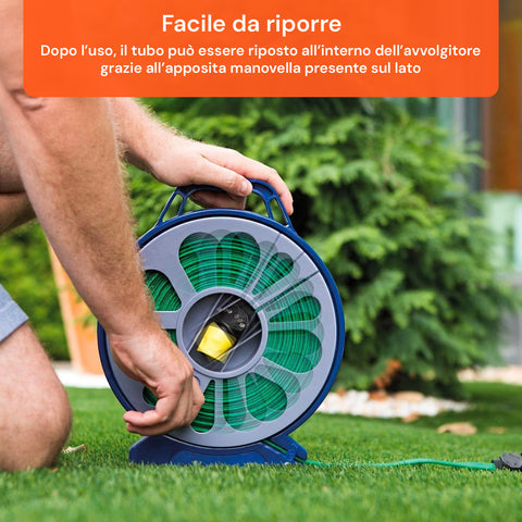 Mahuka Tubo Estensibile Da Giardino 15m Con Pistola Con 7 Regolazioni E Dispenser