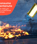 Cannello a Gas 60cm con Bruciatore ø45mm e Leva Rapida per Uso Professionale