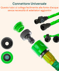 Mahuka Tubo Estensibile Da Giardino 15m Con Pistola Con 7 Regolazioni E Dispenser