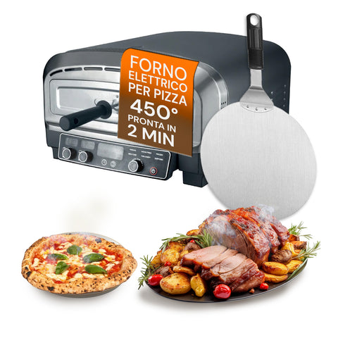 Profesionální elektrická pizza trouba s lopatkou 2200 W