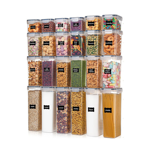 avilia home contenitori ermetici alimenti set 24 pezzi di diverse dimensioni con etichette ean 8052879011306