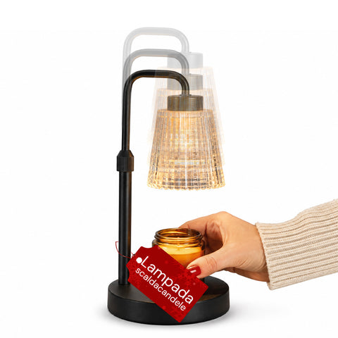 Lampa na zahřívání svíček s časovačem, stmívatelná a s nastavitelnou výškou