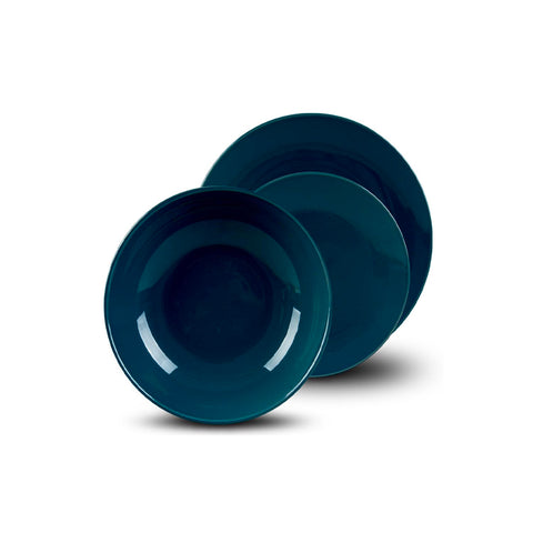 18dílná porcelánová jídelní souprava v petrolejové barvě