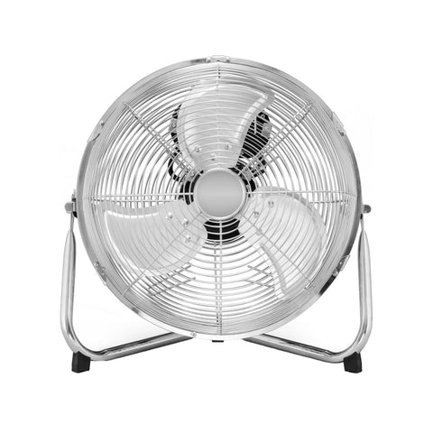 Podlahový ventilátor se 3 kovovými lopatkami, 3 rychlostmi, 130 W, 45 cm