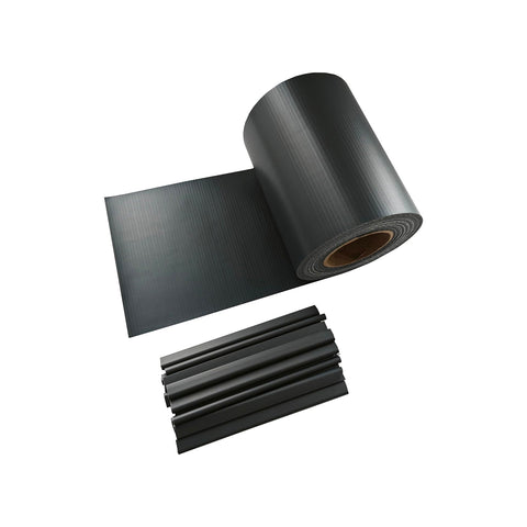 Zástěna pro balkon a zahradu z PVC 19x3500cm antracitová