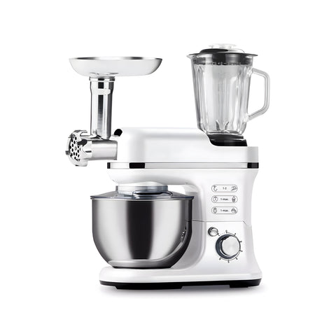 Multifunkční planetární kuchyňský robot s masovým mlýnkem a mixérem 6,5l 1900w