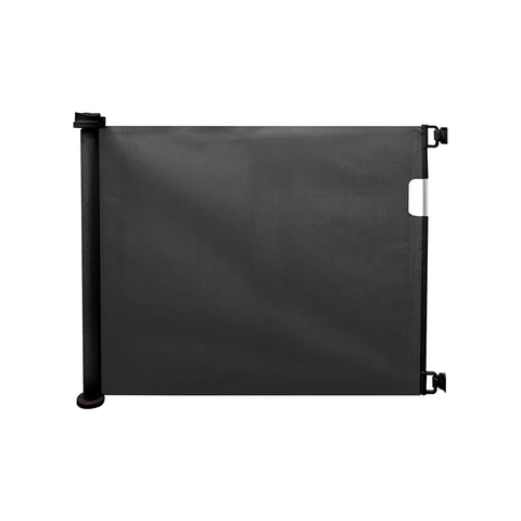 Bezpečnostní zábrana pro děti s výsuvnou plachtou 130x8x88cm černá