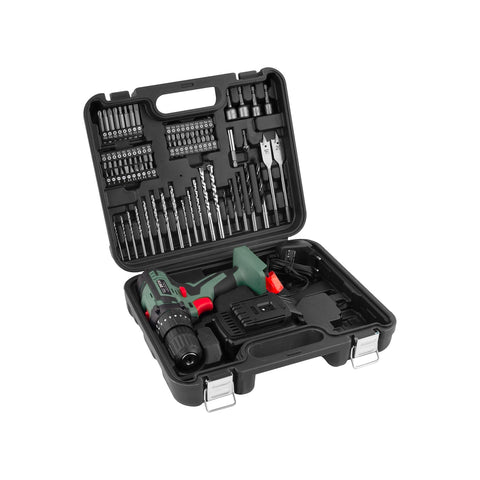 Aku šroubovák se 2 mechanickými rychlostmi, kufříkem a 79 příslušenstvím 1500 Mah