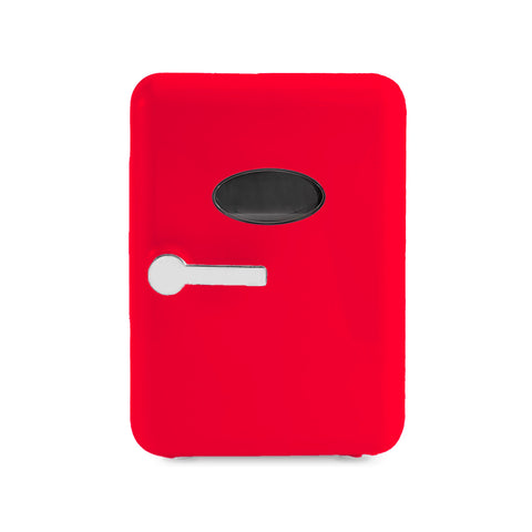 Mini lednice s jedněmi dvířky, 4 l, 42 W, červená