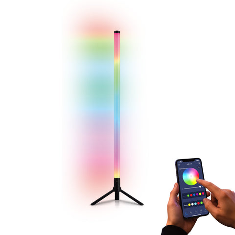 LED trubice 120 cm se synchronizací s hudbou a dálkovým ovladačem, 10 W
