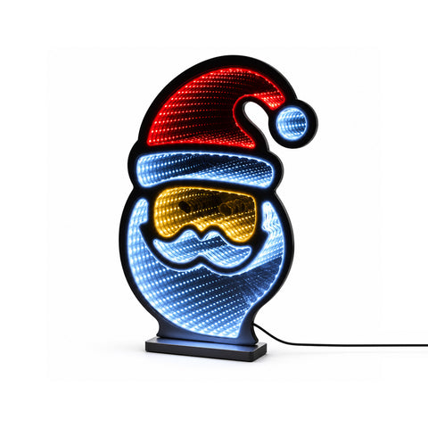 LED Santa Claus s nekonečným efektem, V29 cm, s USB kabelem