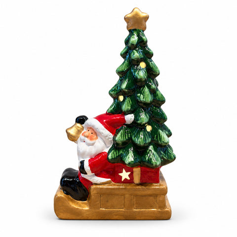 Svítící vánoční keramická figurka 26 cm s LED, 10 motivů