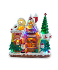 saint joy villaggio di natale animato northlight con luci led musica e albero rotante ean 8050043127457