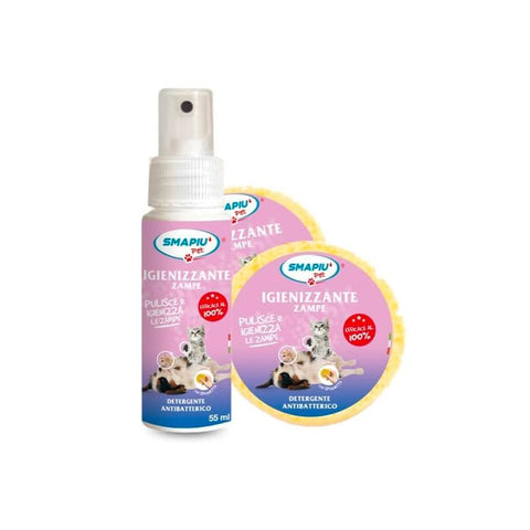 Hygienizační sprej na tlapky pro zvířata s houbičkou 55ml
