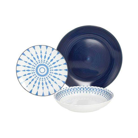 Sada 18 porcelánových talířů Algarve