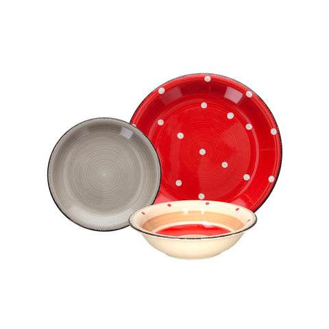 Sada 18 porcelánových talířů Louse Hilde