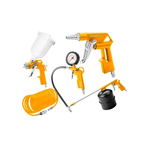 Sada 5 v 1 s pistolí na stlačený vzduch 600-1000ml