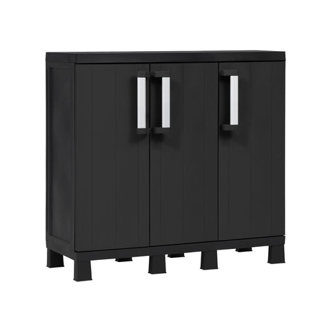 Nízká skříň se 3 dveřmi a 2 nastavitelnými policemi, 97x37x93 cm